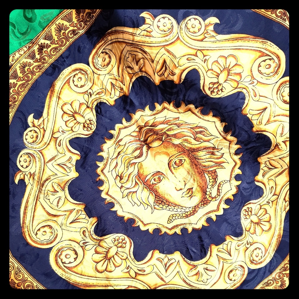 Medusa head Italian scarf